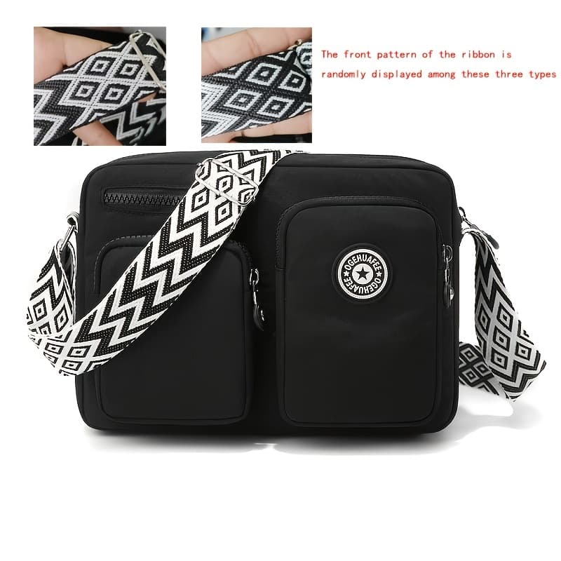 TEMU [] Ogehuafee Multi-pocket Women&;s Crossbody Bag With Matching, Single Shoulder Bag, Lightweight Phone Bag With Bohemian Shoulder Strap