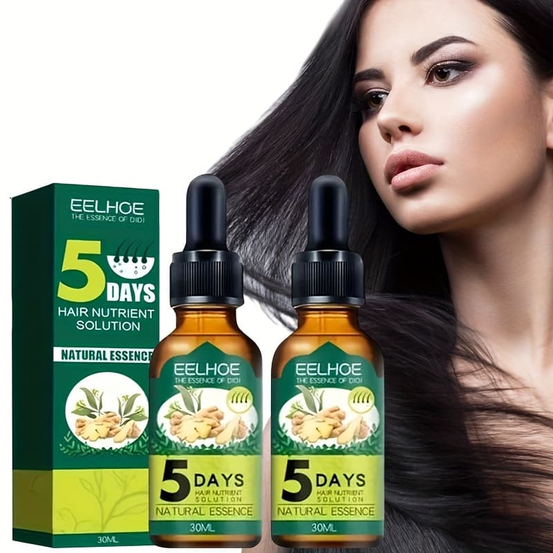 TEMU 2pcs Ginger - Nourishing Serum, Deep Conditioning & Smoothing Dry And Frizzy Hair For Shine For Mens & Womens