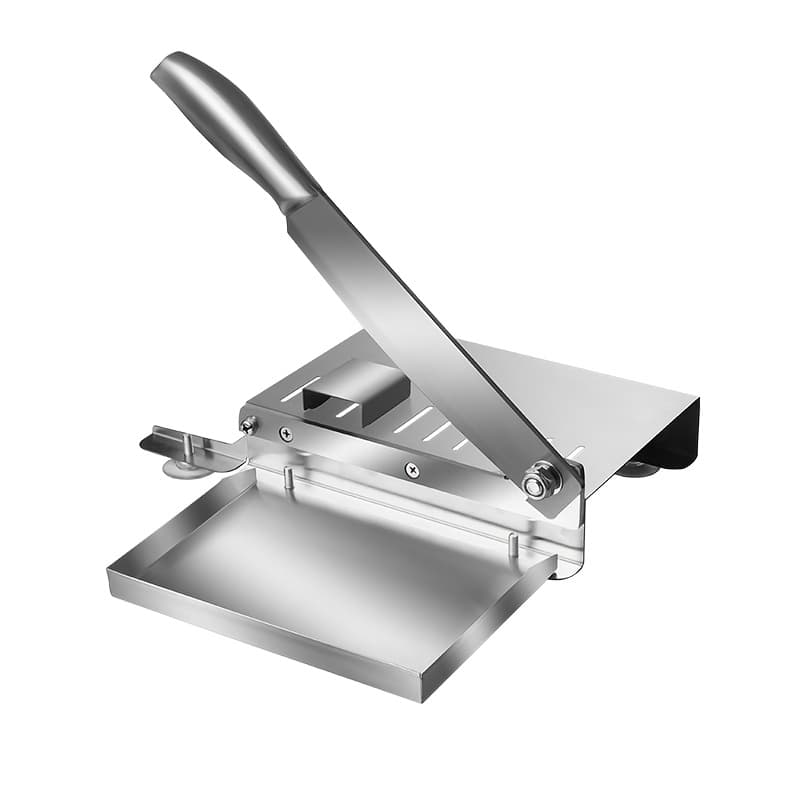 TEMU Stainless Steel Manual Meat Slicer Manual Meat Slicer, Meat Cutter Stainless Steel Beef Slicer, Beef Roll Vegetable Bone Household Easy To Clean