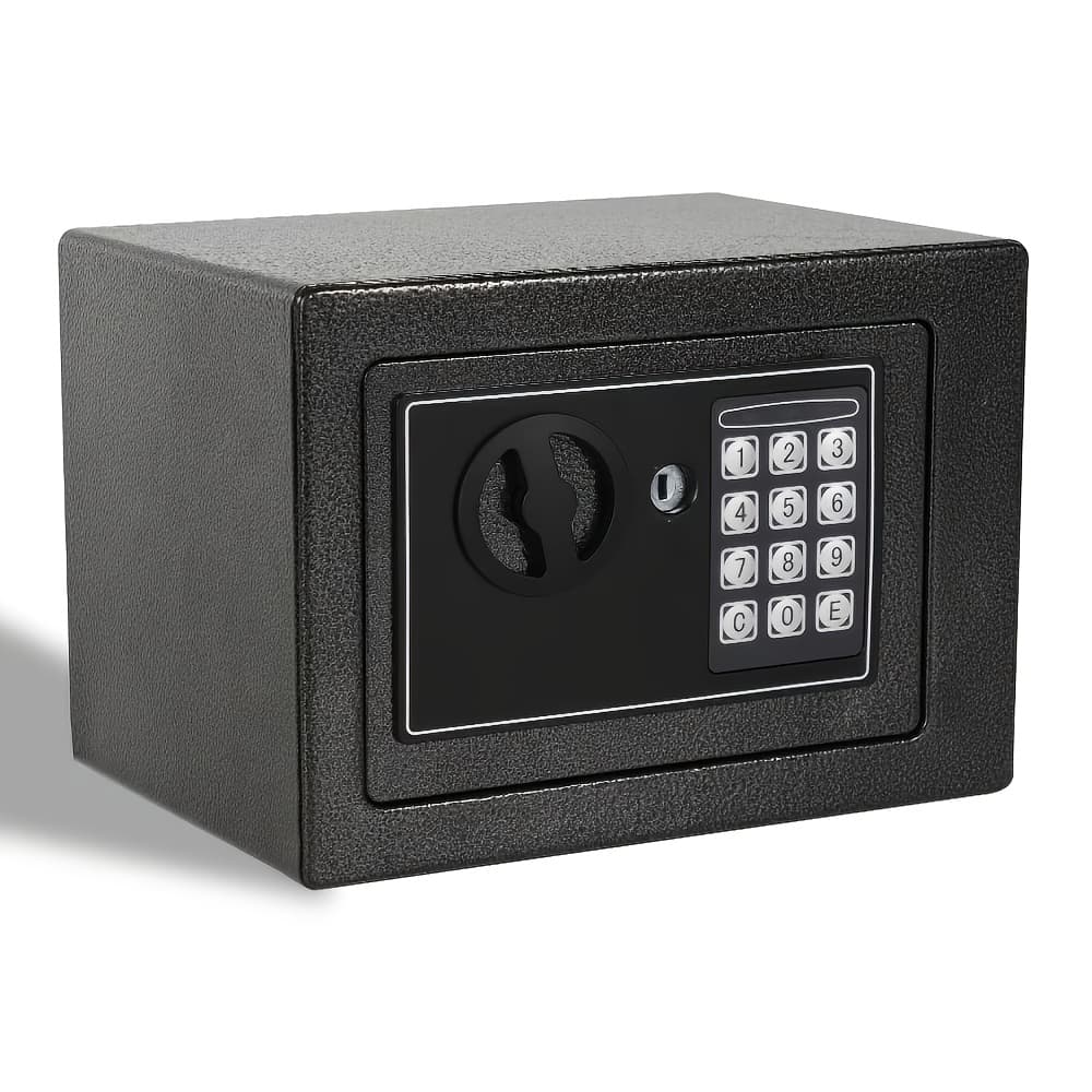 TEMU Heavy-duty Fireproof With Cash Bag - Safe Box With Keypad And Key Lock, Ideal For Storing Money, Documents, And Gun Safe