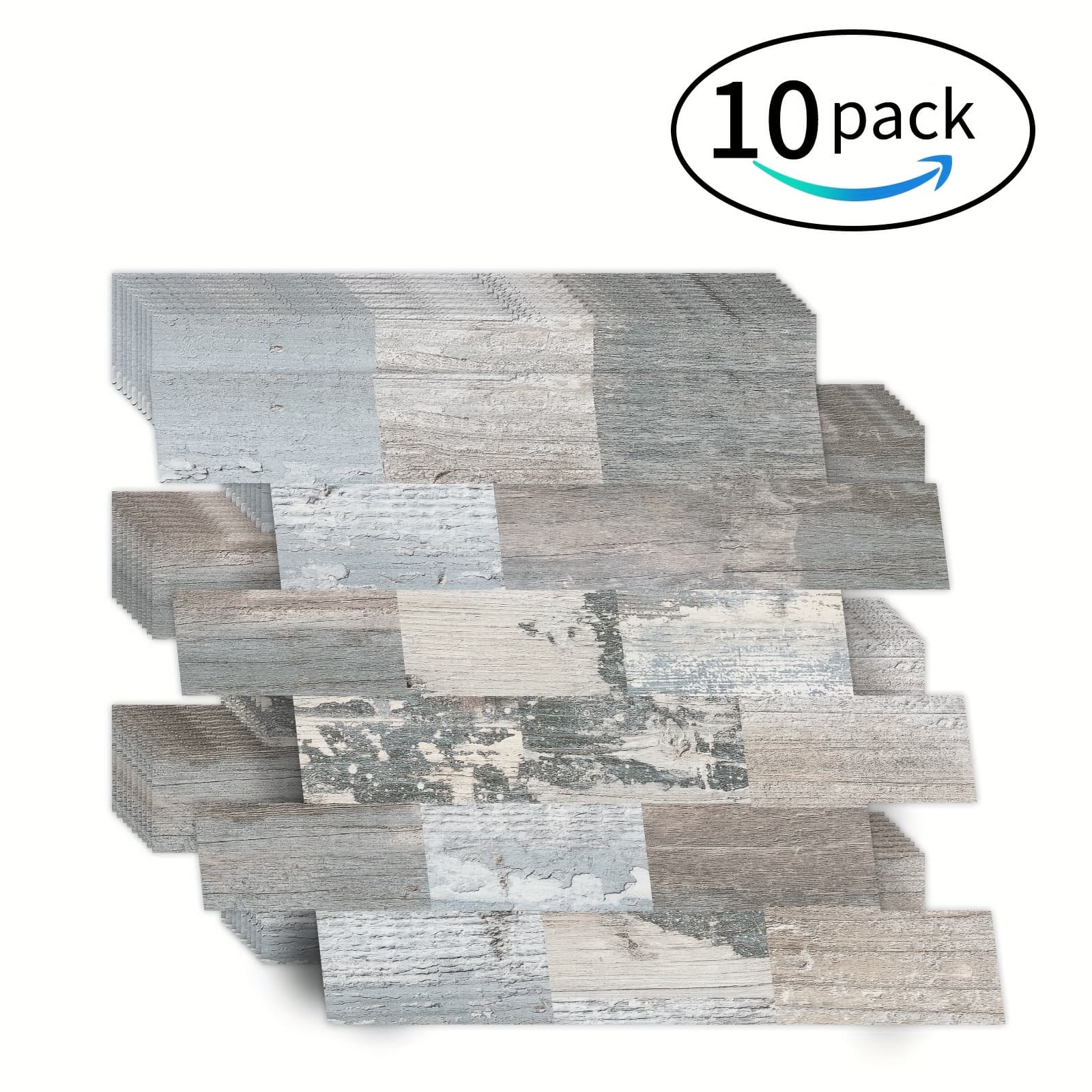 TEMU 10pcs Pvc Wall Panels Peel And Stick Waterproof Durable And Clean Removable Decorative Panels For Kitchen Backsplashes And Bathrooms