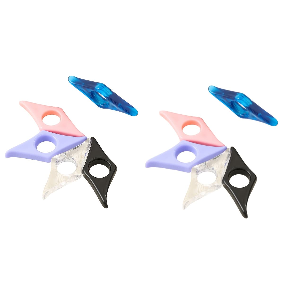 TEMU A 10pcs Thumb Book Support Acrylic Press Bookmark, Book Reading Auxiliary Device, 5- Bookmark - One-handed Quick Page Turning Reading Support, Suitable For Office And Book Lovers