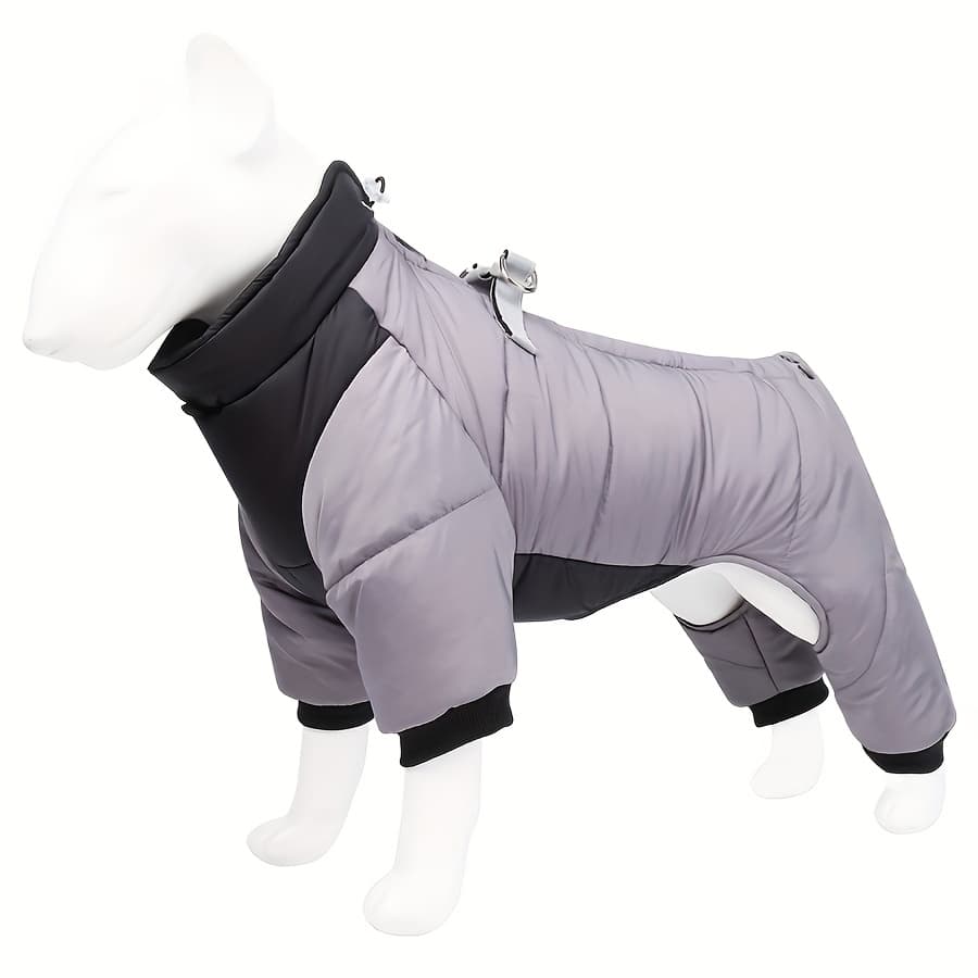 TEMU New Winter Dog Four-legged Clothes, Dog Warmth And Cold-proof Onesie