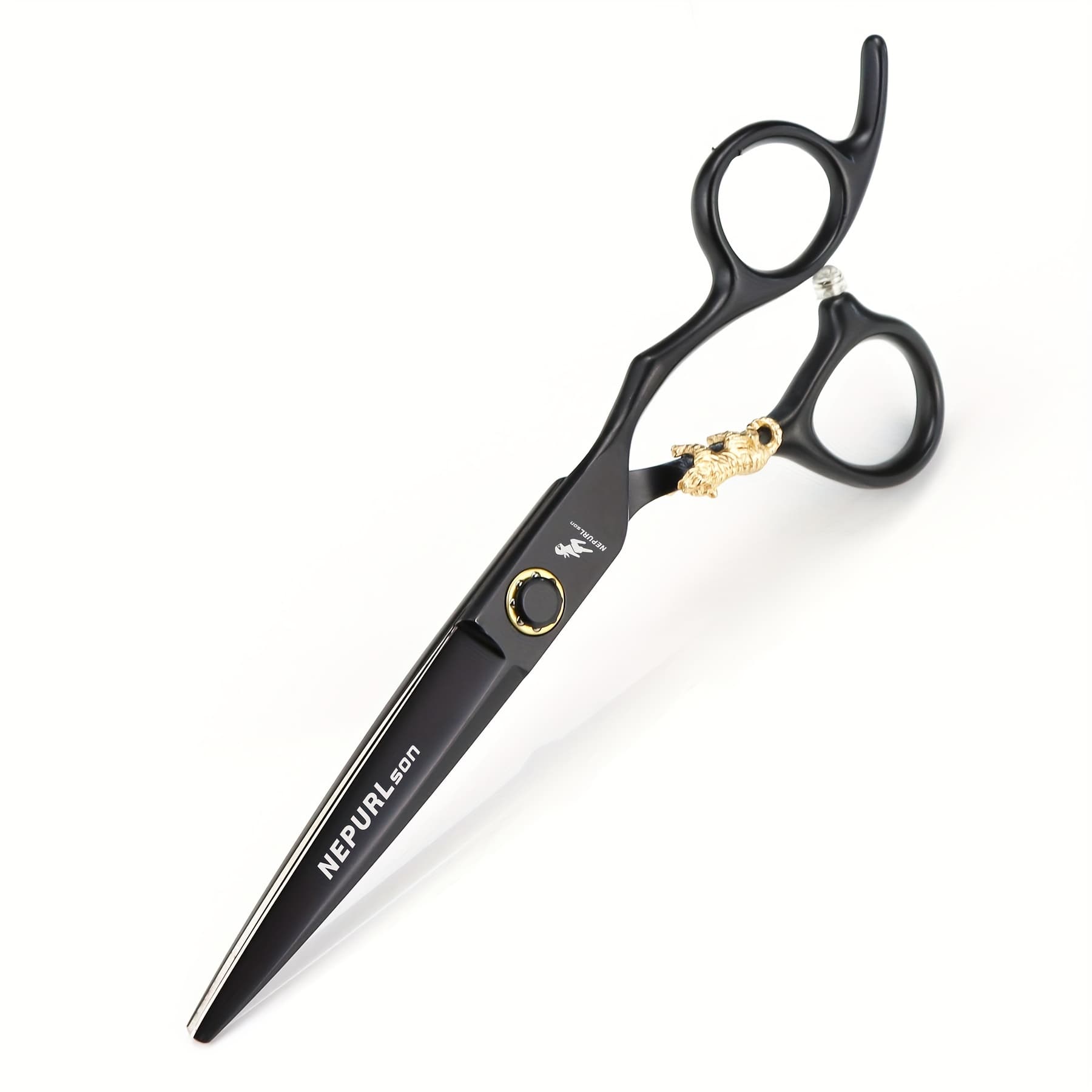TEMU Nepurlson Paint Black Little Bearing Screws, Professional Hair Scissors, , Cutting Scissors And Thinning Scissors