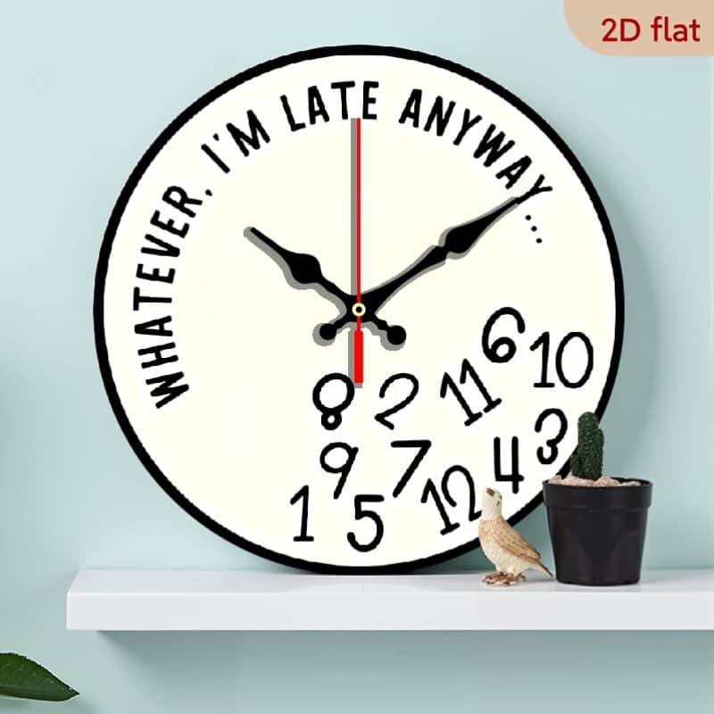 TEMU 10-inch Retro Minimalist Wooden Wall Clock With & White Face - Large Easy-to-read Hands, Beige/ - Modern Round Clock For, Office, Room - Ideal Gift (wooden Clock For S,)