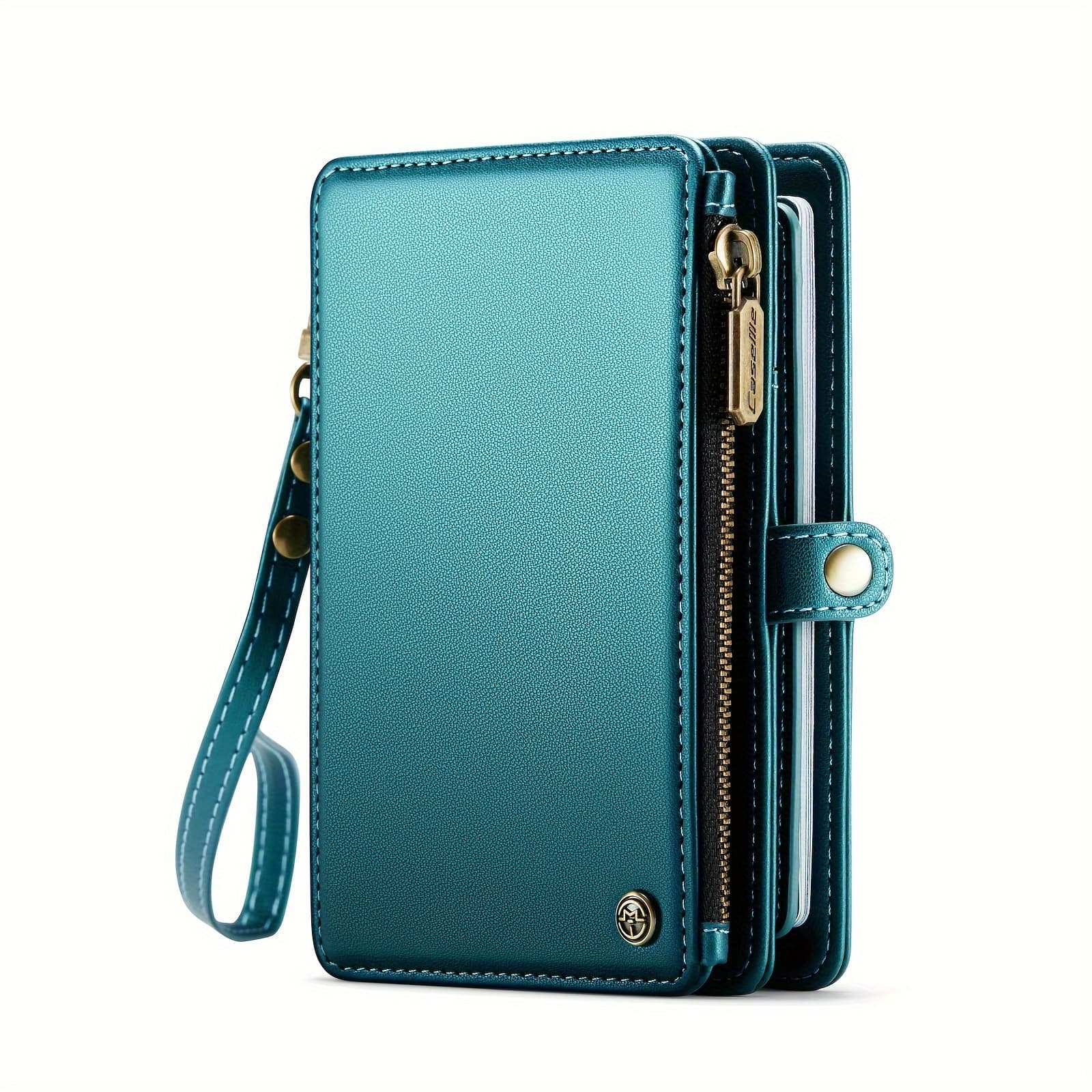 TEMU Passport Holder For Travel, Passport Case Wallet With Strap Wristlet And Zipper Wallet For Men Women