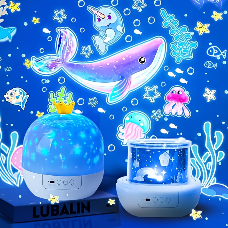 TEMU 1 Usb Powered Bedroom Cartoon Gobo Projection Light 21 Sets Of Bedroom Ambient Night Light Birthday Event Decoration Ideal For Birthday And Christmas Gifts