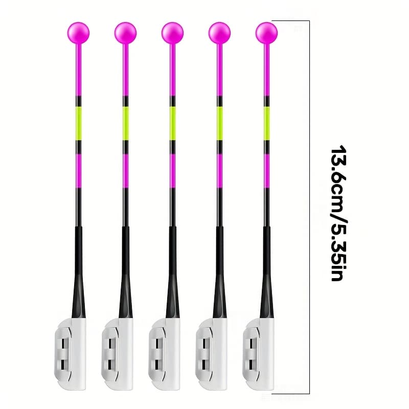 TEMU 5 Lights, Fishing Indicators, Used For Sea Fishing, Raft Fishing, And Platform Fishing, With Gravity Sensing Hook Color Change, High Visibility, (without Battery)