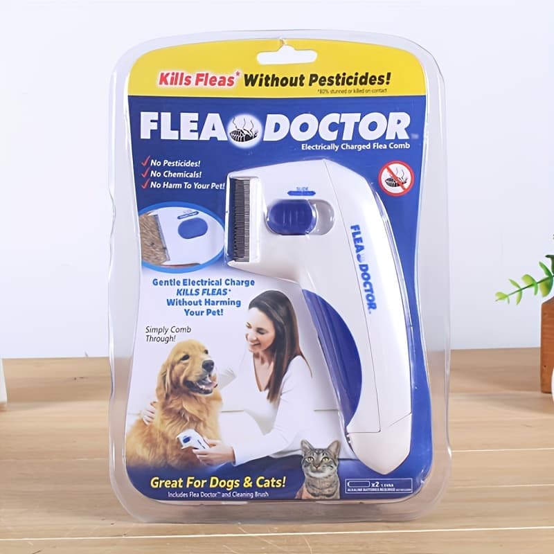 TEMU High Quality Pet Grooming Comb For - Insect Repellent, Dense Teeth & Steel Needles To Shiner, Deworming Comb, Dog Comb, Professional Grooming Comb, Pet Hair Comb, Deworming Brush, Small Pets