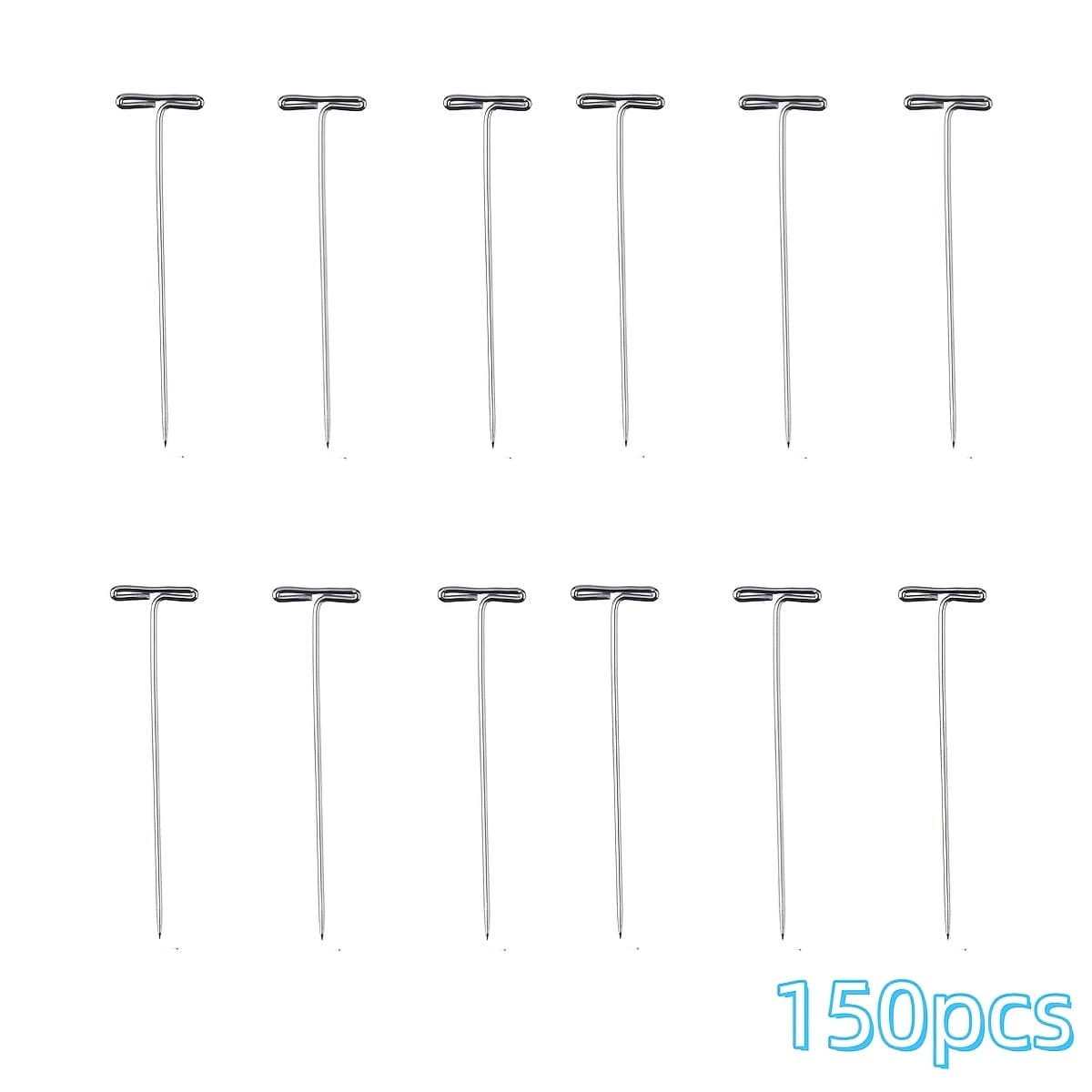 TEMU 150pcs Of T-shaped Pins, Reinforced T-pins, Rust-proof And Durable, For Sewing Positioning And Fixing