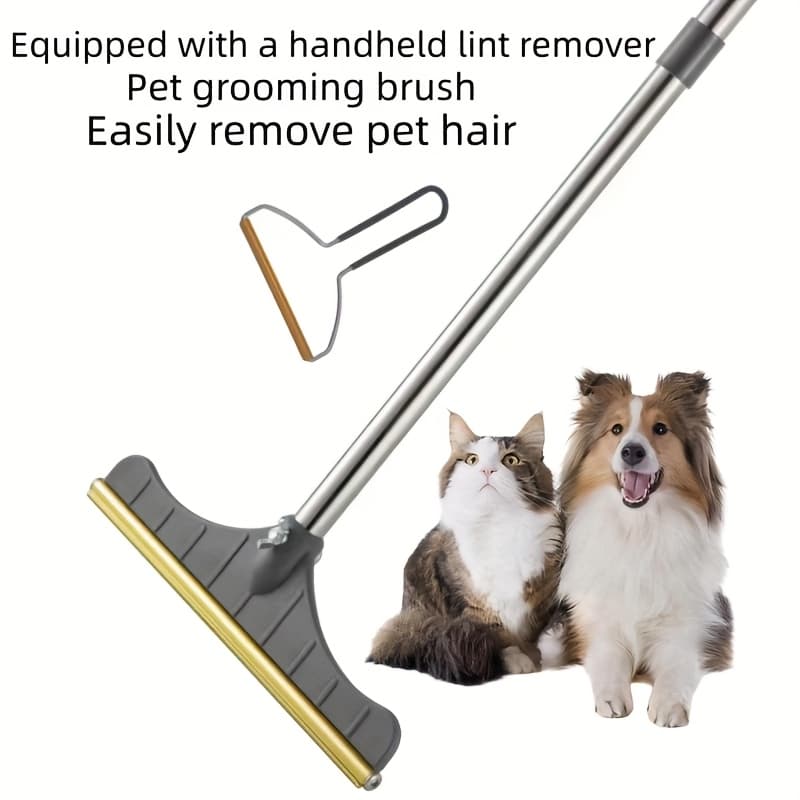 TEMU Pet Hair Carpet Brushsay- Goodbye To Pet Hair! - Powerful Pet Hair Remover Brush For Carpets, Sofas & Bedding