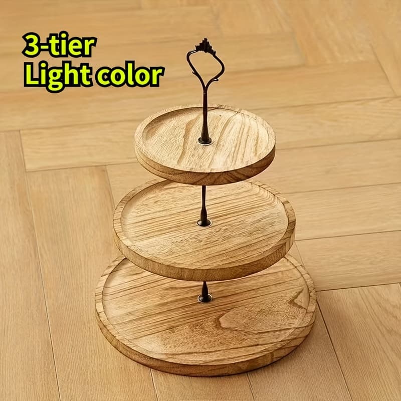 TEMU 3-tier Cake Stand, With A Sturdy Central Pillar, Dessert Stand, Suitable For Wedding Banquets, Birthday Parties, Serving Plates Stands, Luxurious And Retro, Vintage Paper Cupcake Storage Box For