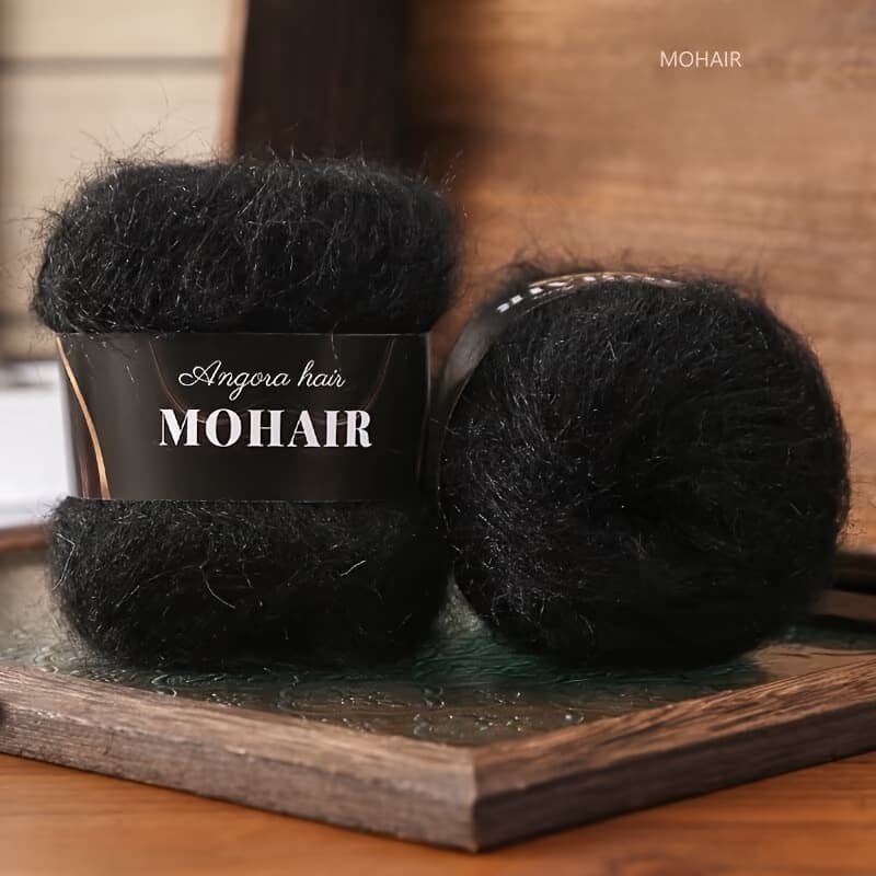 TEMU 2 Skeins Pack, Alpaca, Long Hair, Fine Yarn, Knitting Sweater, Crochet Shawl, Vest, Handcraft Yarn Skeins 25g X 2 Skeins