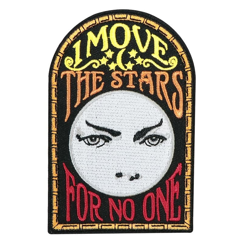TEMU 1pc " The Stars For No One" Hot Melt Embroidery Patch, Decoration Fabric Patch Accessory