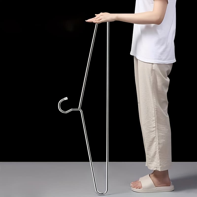 TEMU 2pcs Stainless Steel Clothes Drying Rack, 27. Polished Surface, Non-slip , Suitable For Hanging Sheets, Towels And Blankets, Drying Racks