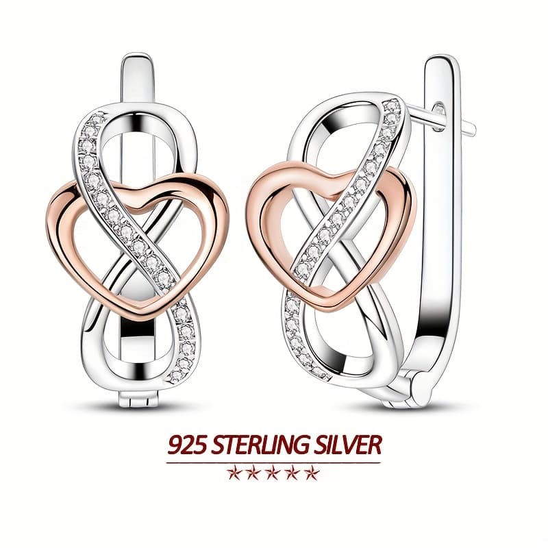 TEMU 1 Pair Of 925 Silver Women' Earrings Hypoallergenic Eternal Earrings