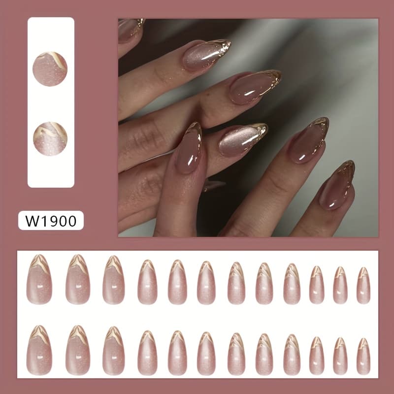 TEMU Trade Metallic Sense 3d Cat Eye Irregular Relief Temperament Brightening Atmosphere Western Instagram Style Nail Piece [jelly Glue]
