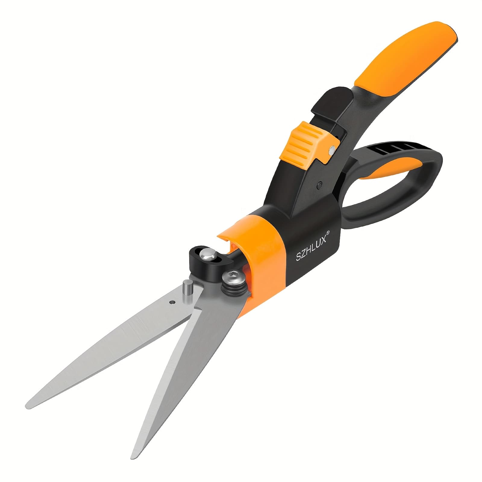 TEMU Szhlux Grass Shears 360-degree Swivel , Ultra-sharp Grass Cutter With 5' Stainless Steel , Gardening Shears And Plant Cutting Scissors