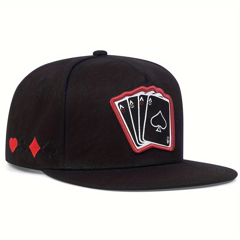 TEMU Men 4 Playing Cards With Embroidery Baseball Women Fashionable Vintage Visor