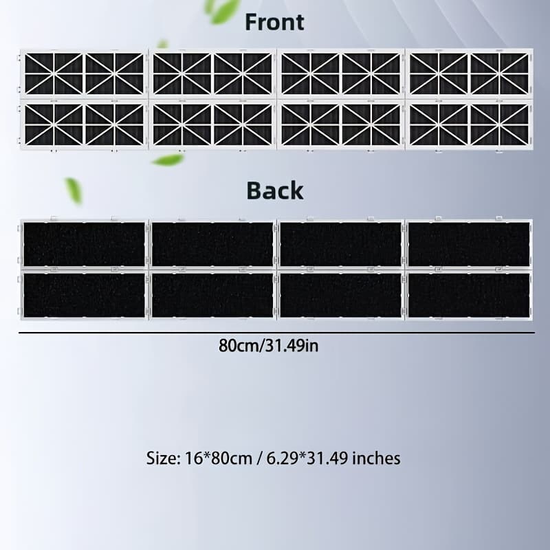 TEMU 1pc Luxury Upgraded Air Conditioner Filter, Adjustable Length - Hygienic Wall Ac Filters For Heating And Cooling Systems Suitable For Home