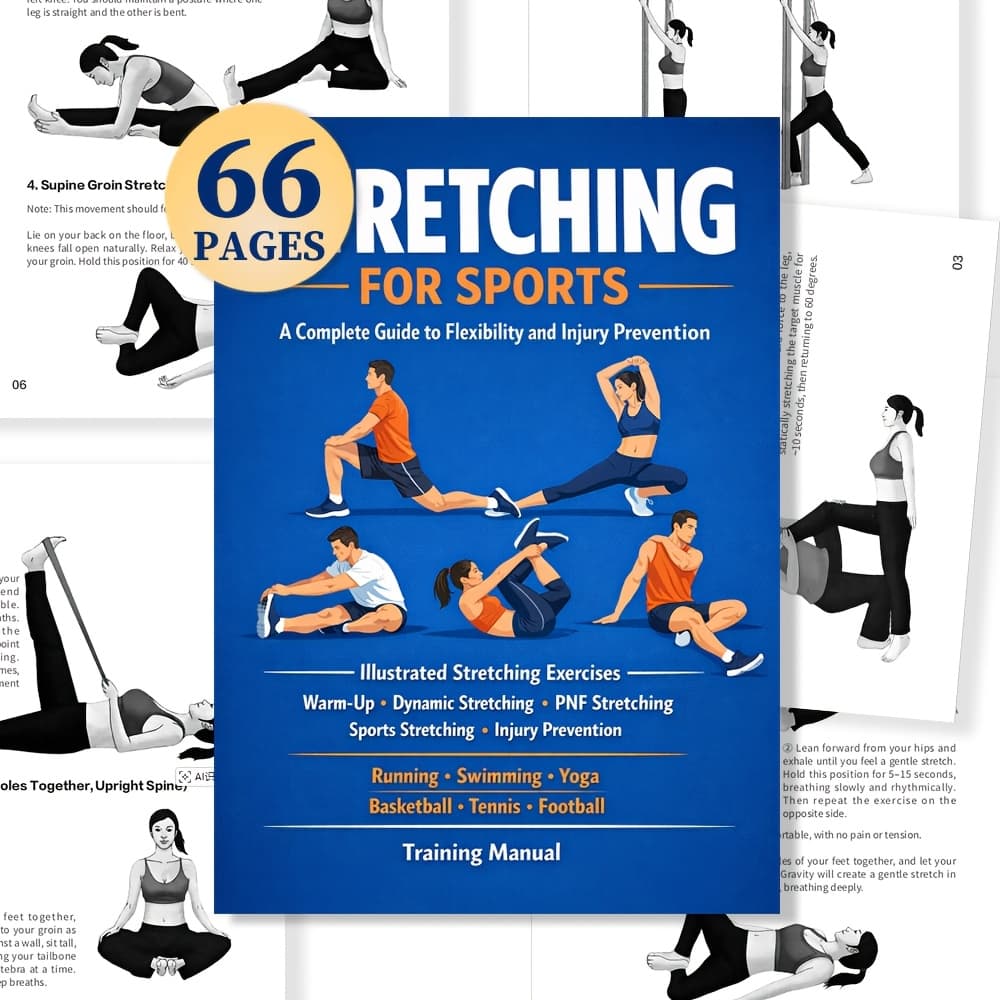 TEMU The Complete Stretching Training Guide: Scientific Flexibility Improvement + Guide To Sports Injury Prevention, Hd Illustrations And Text Of The Complete Set Of Stretching Movements