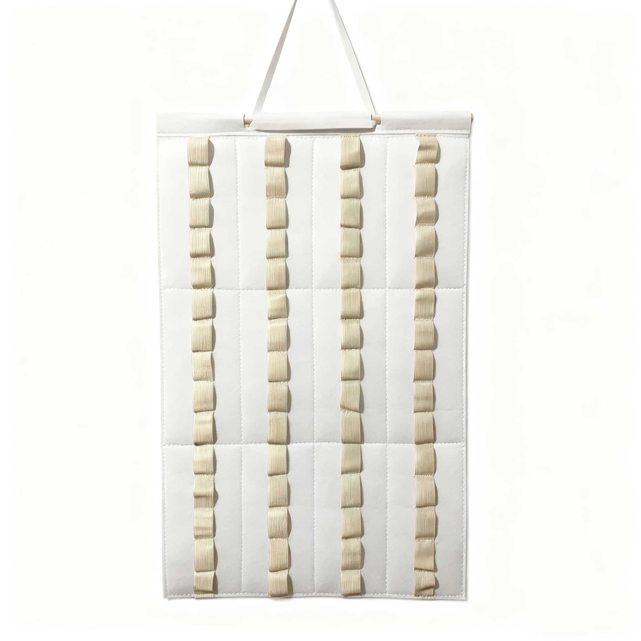 TEMU 60-slot Multifunctional Wall-mounted Storage Bag, Alloy Hanging Organizer For Jewelry Hair Accessories Watches & Toy Car Display - Durable Felt Material For Christmas Halloween Gifts