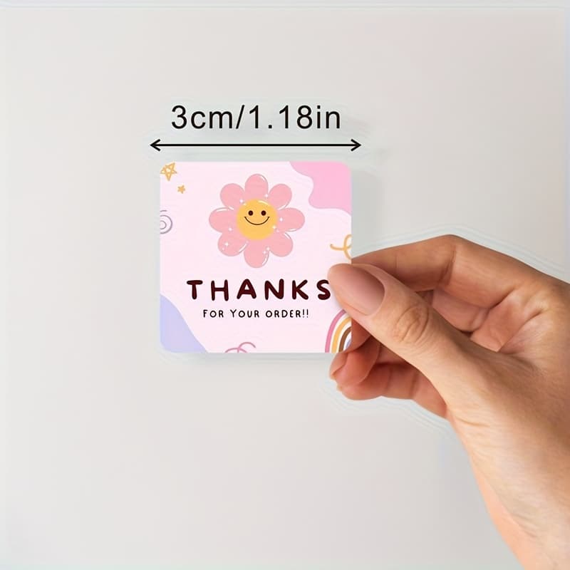 TEMU 300pcs Thank You Sticker Labels, Versatile Packaging Sealing Stickers Are Suitable For Gift Boxes, Bag Tags, Sealing Labels, Party Favors, And Birthday Decorations