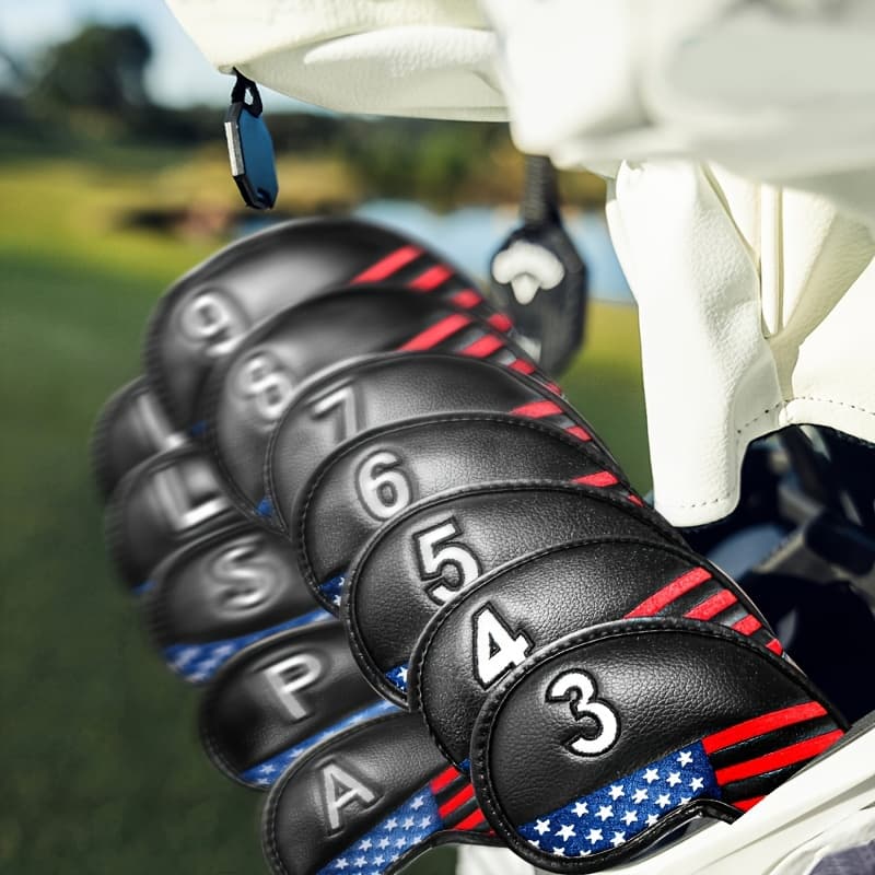 TEMU Gkandi Golf Club Head Covers For Irons Value 12pcs/set, Professional Durable Fit Main Iron Clubs