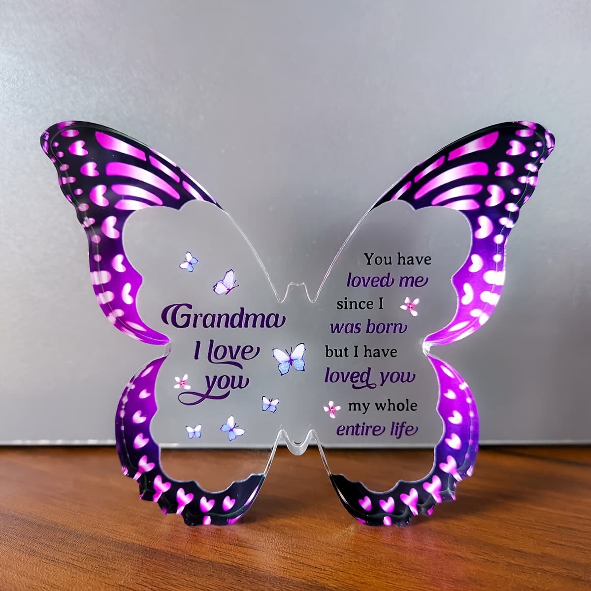 TEMU 1pc, For Grandma - Unique Shaped Acrylic Decorative Sign - Gift Ideas, Perfect Birthday Christmas Mothers Day Thanksgiving Gifts For Grandma