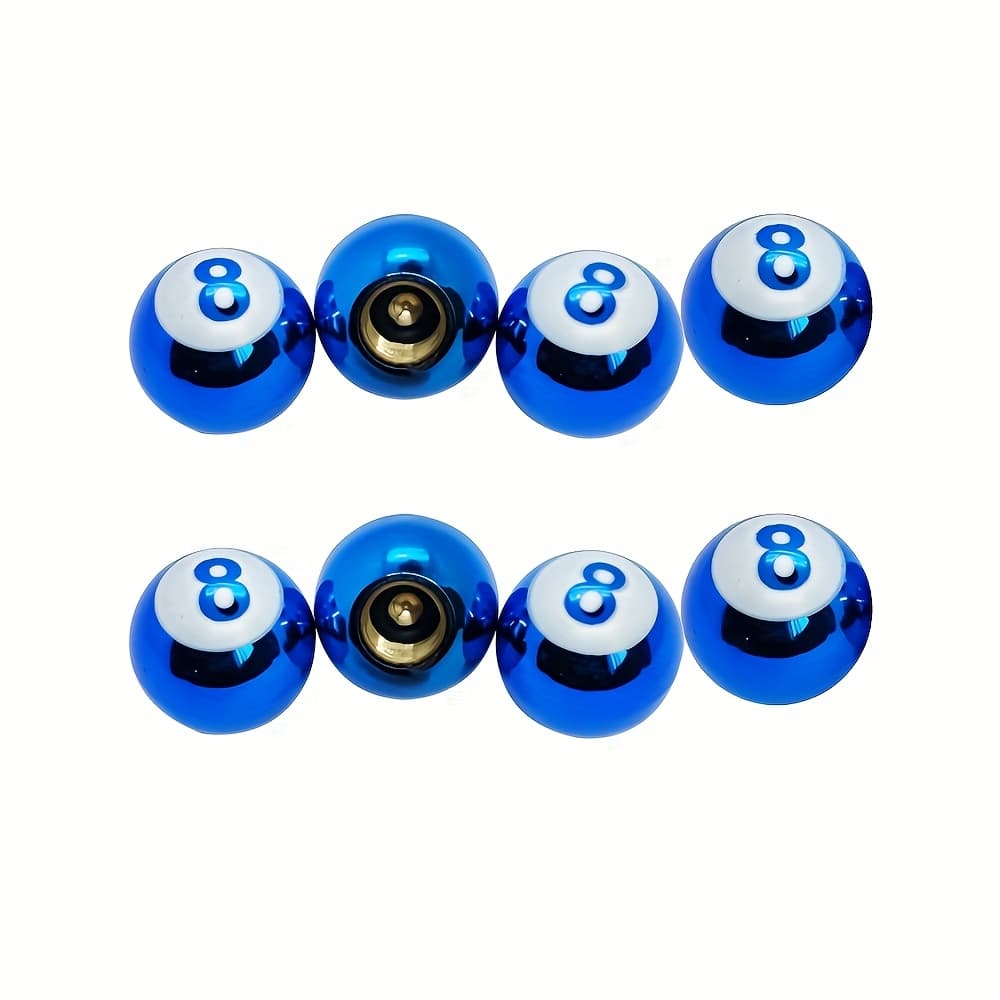 TEMU 8pcs Dice Wheel Stem Air Valve Dust Covers, Motorcycles, And Bikes - Protects Tires And