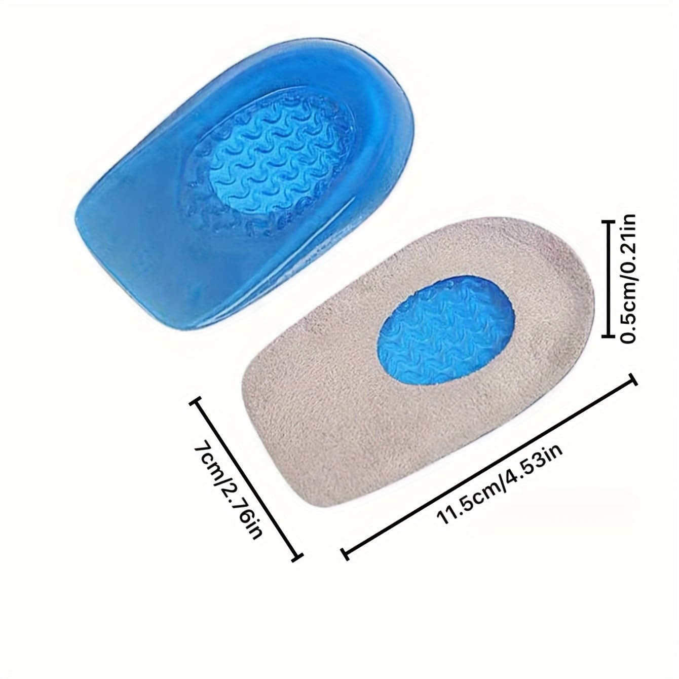 TEMU 1pair Silicone Heel Pads, Suitable For Men And Women