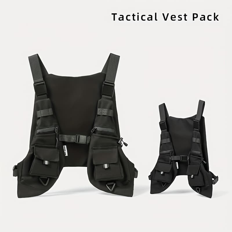 TEMU Men's Multifunctional Outdoor Vest Chest Bag