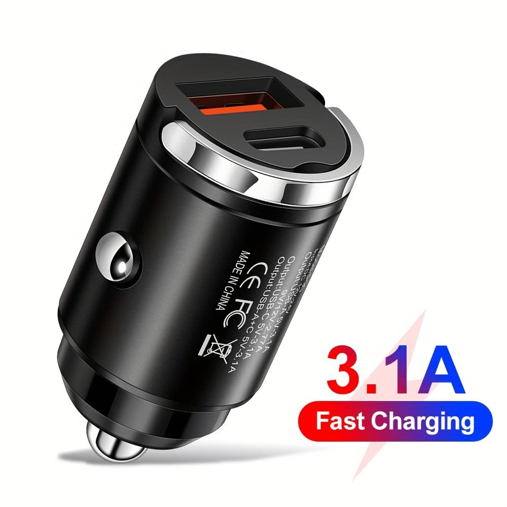 TEMU Kaxoe 3.1a Mini Usb C Car Charger Type C 3.1a Pd Charging Adapter Car Phone Charger Usb Charger For Iphone For