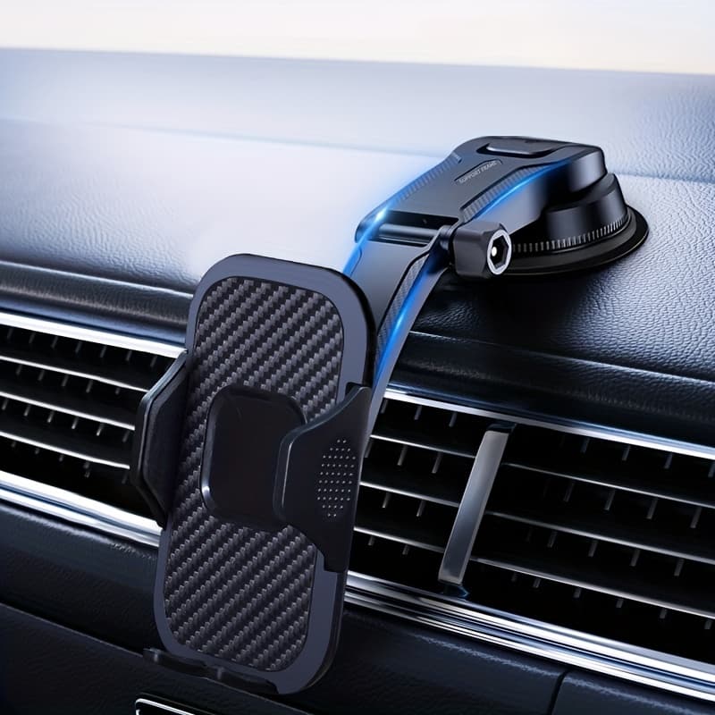 TEMU C01 Car Phone Holder Bracket, Upgraded Adjustable Horizontal And Vertical Phone Holder, Used For Car Dashboard, Compatible With All Phones