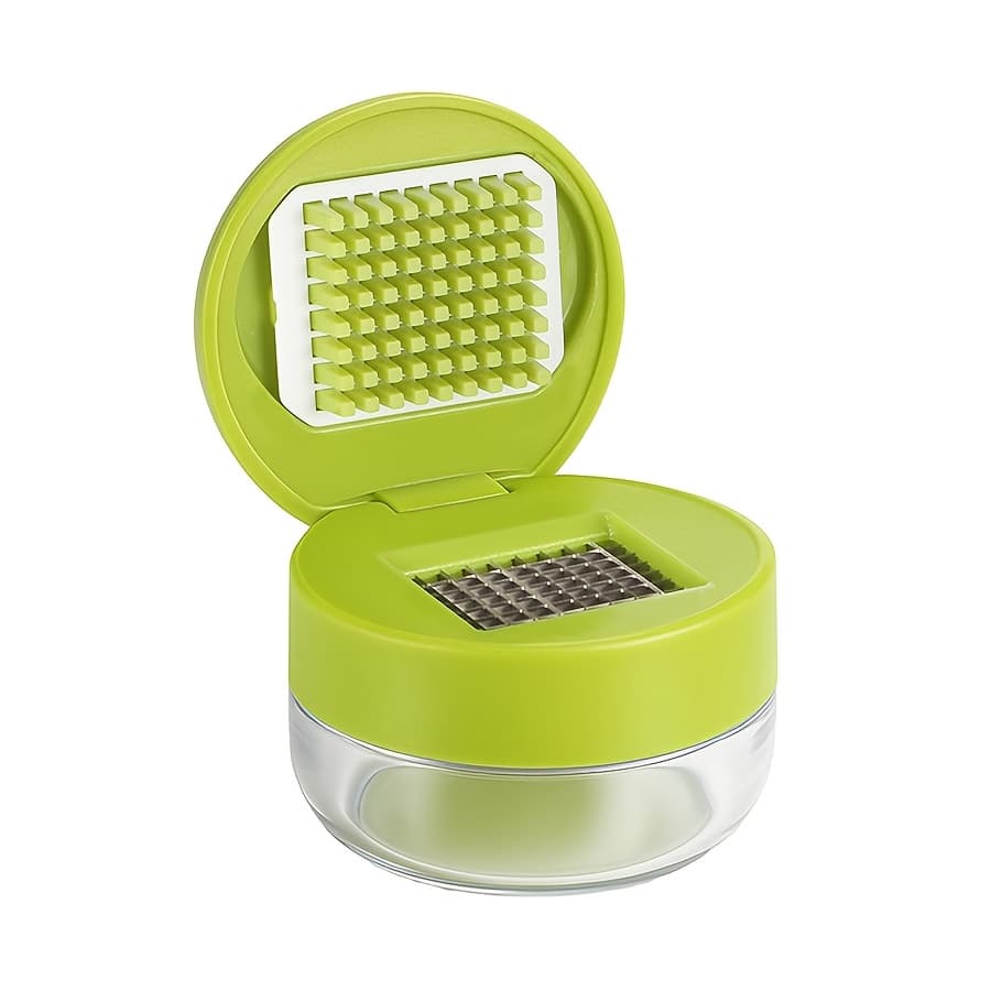 TEMU 1pc Mini Manual Press Type Garlic Crusher Home Garlic Grinder Mini Garlic Masher Garlic Granule Press Manual Garlic Press