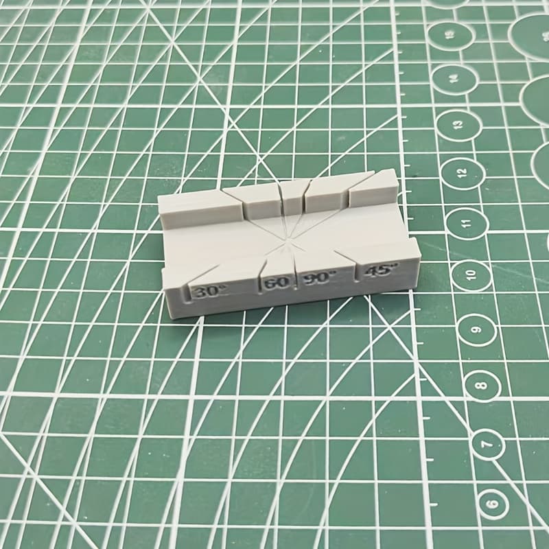 TEMU Portable Plastic Multi-angle Mini Model Cutting Guide - 30° 45° 60° 90° Precision Tool For Intricate Crafting & Model Assembly - Durable For Detailed Diy Projects