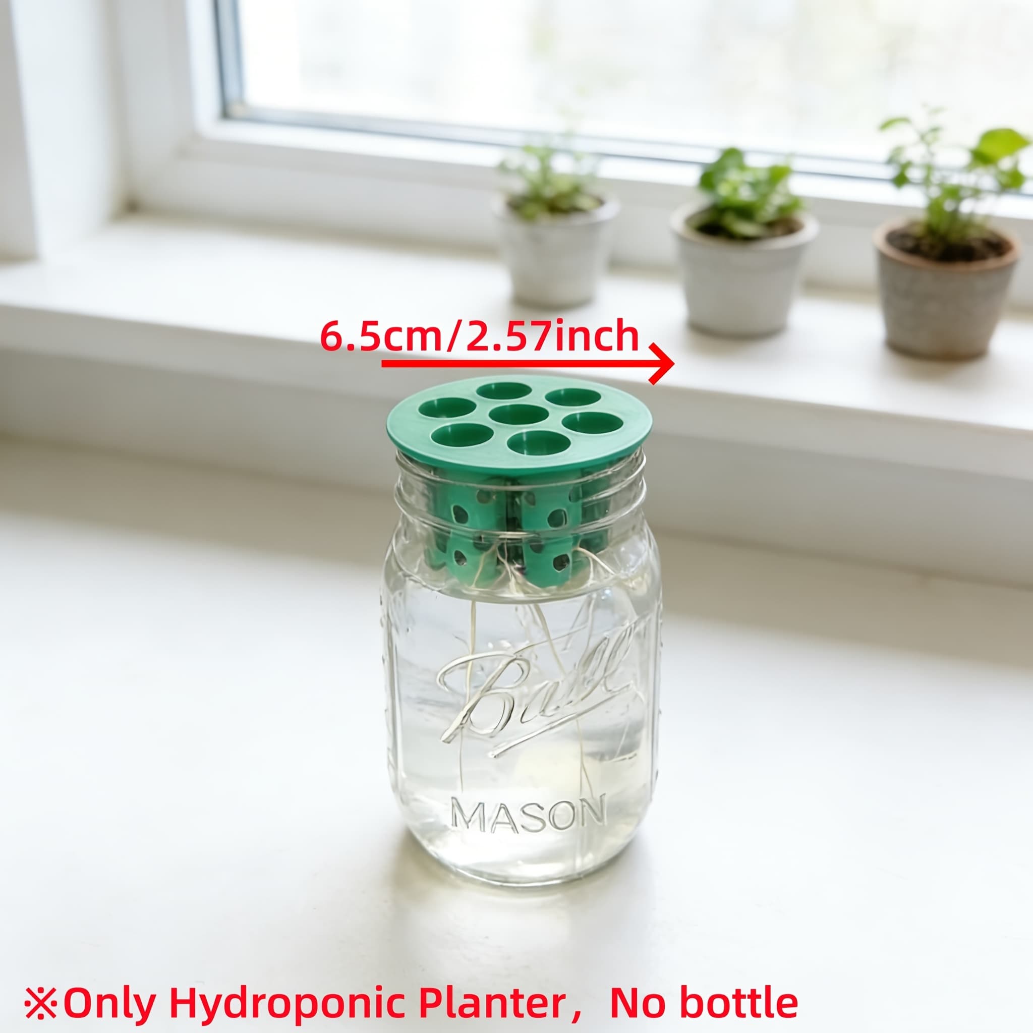 TEMU 7-slot Modular Hydroponic Planter - Sturdy Plastic Self-watering Container, Easy To Set Up For Plants, Vegetables, Indoor/outdoor Gardening System No Tools Required