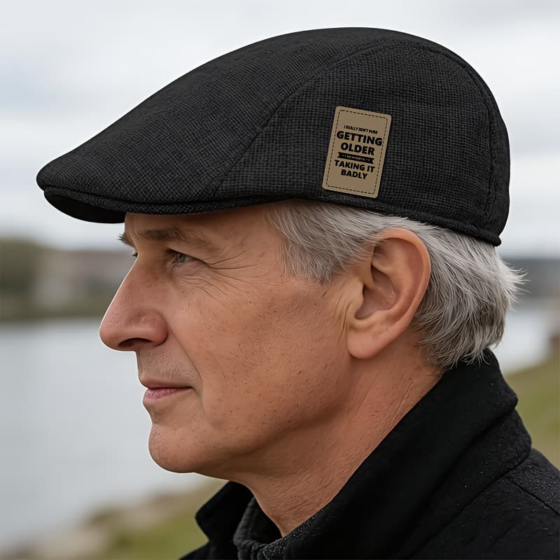 TEMU Men's Outdoor Hat Casual Middle-aged And Elderly Warm Autumn Daily Outing Hat