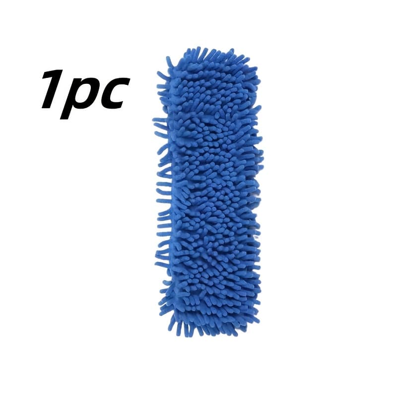 TEMU Reusable Microfiber Mop Cloth, Washable Mop Cloth, Used For Cleaning Floors, Size 15.748 X 4.72 Inches, One-piece In Blue.