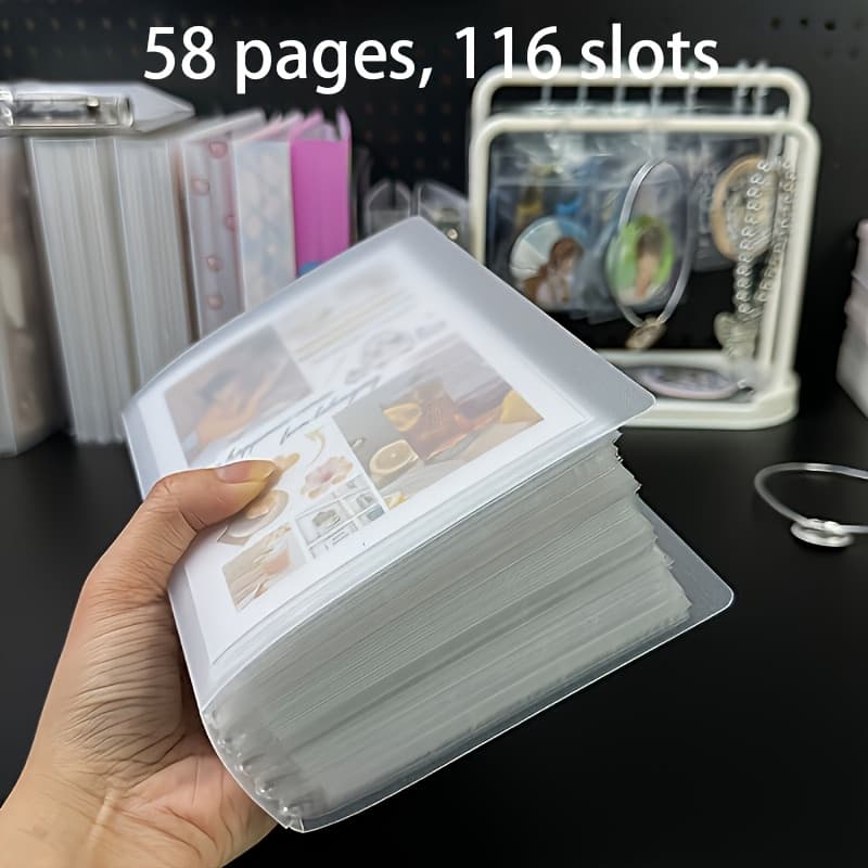 TEMU Large-capacity 5-inch Binder, A Spacious 5-inch Binder Designed For Cards, Game Cards, And Collectibles, Featuring Dust-proof, Wrinkle-resistant, And Loss-prevention Features