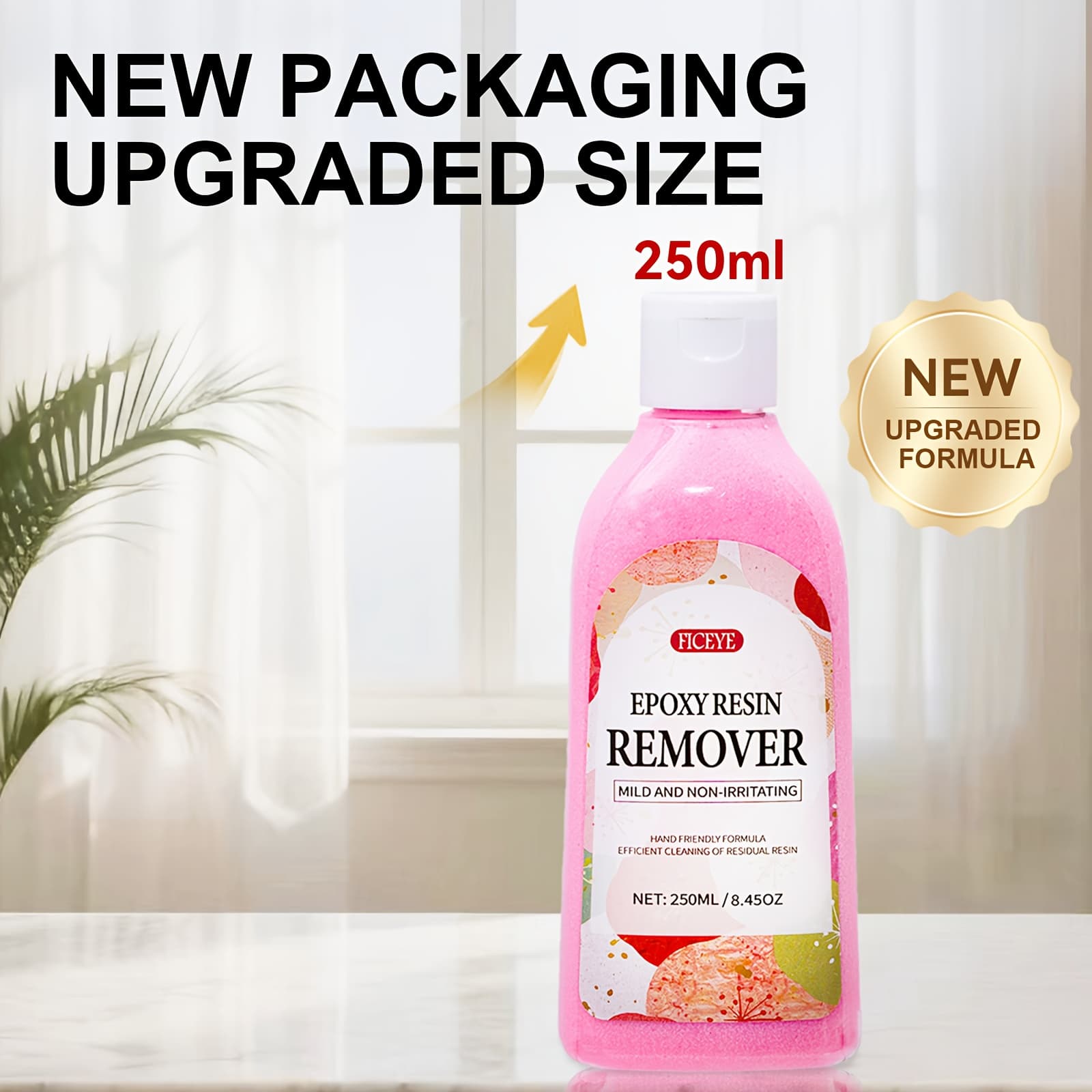 TEMU 2l Large Capacity/250ml Epoxy And Residue Remover, Epoxy Remover, Suitable For Use By Artists And Resin Workers. Remove Resin And Glue From The Of Tools, Molds, Includes 2l/250ml