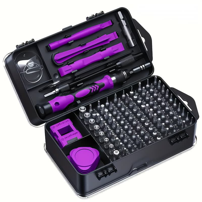TEMU 115-in-1 Upgrade Screwdriver Set Strong Magnetic High Hardness Multifunctional Disassembly Complete Set Of Tools With Special-shaped Bits