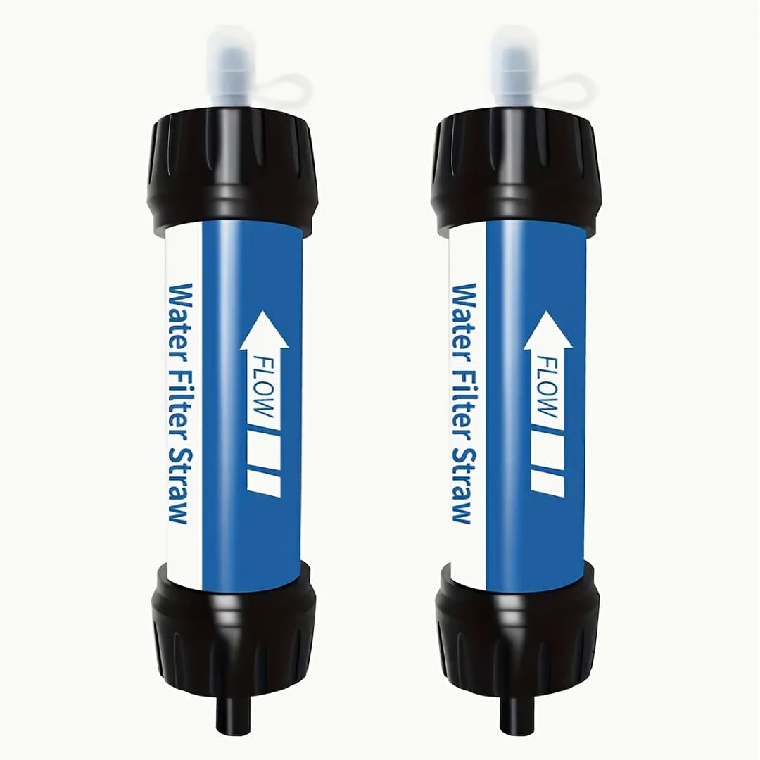 TEMU 2pcs/4pcs Of Ultrafiltration Membrane Portable Outdoor Water Purification Straw For Direct Drinking, Suitable For Individual Use
