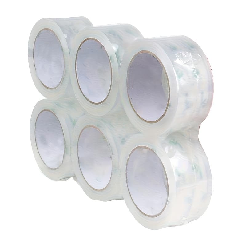 TEMU Heavy Duty Packing Tape 6 Rolls, 60 Yards Roll Carton Sealing Tape For Shipping Packaging Storage