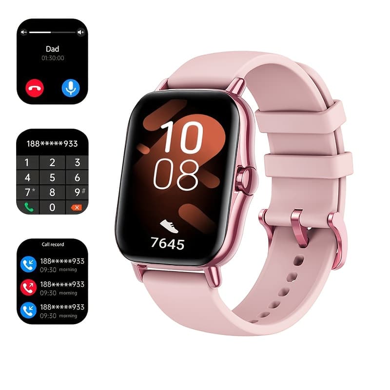 TEMU Smartwatch With Wireless Calling Function, 1.85-inch Hd Touchscreen, Fitness , Sleep Monitoring, Pedometer, Over 100 Sports , Outdoor Sports Watch, , Self- Watch Faces, Suitable For And Iphone