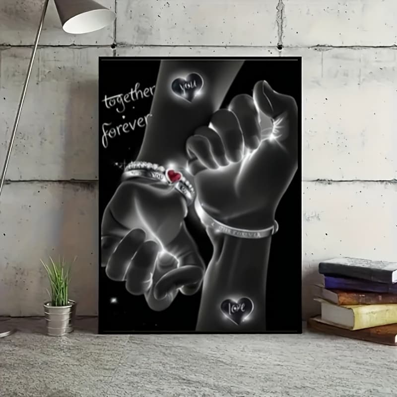 TEMU 1pc 5d Diamond Painting Kit - , Frameless Round Acrylic Diamonds, Handmade Gift, Acrylic Craft For Wall Decoration, Perfect Gift For For Christmas, Halloween, Birthday, And Anniversary