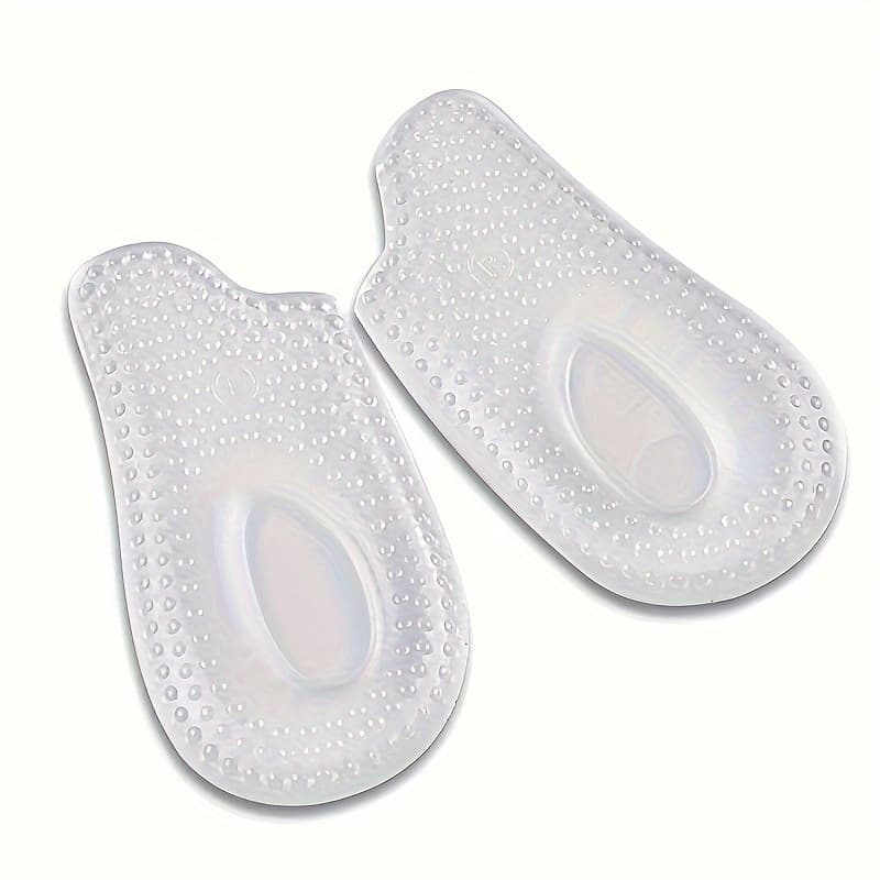 TEMU Gel Heel Pad Self-adhesive Particle Massage Heel Coaster Comfortable Heel Shock Absorption Support Pad Wear-resistant High Heel Insole To Prevent Friction