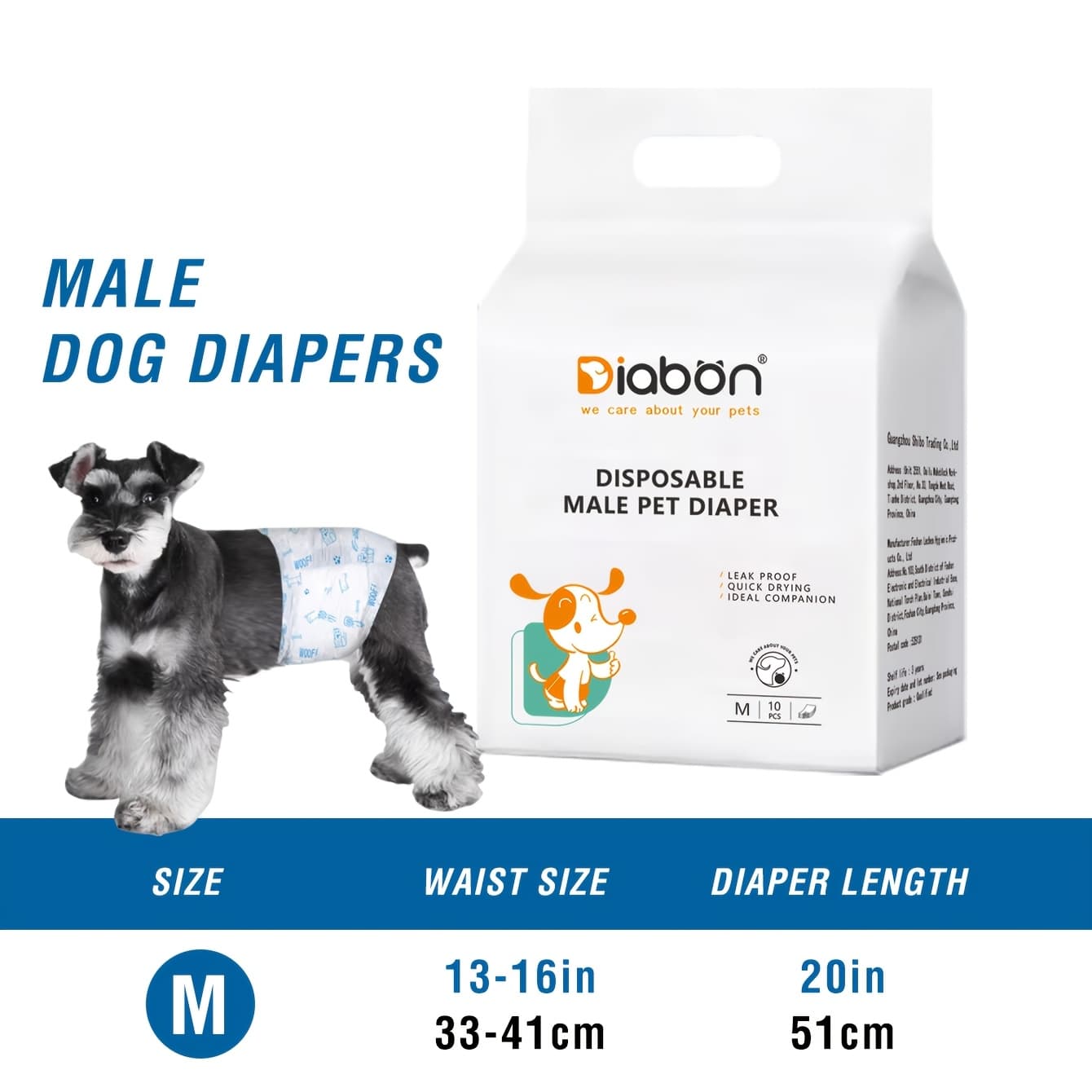 TEMU 10-pack Disposable Dog Diapers | Male Dogs' Urine Control And Female Dogs' Anti-disturbance Pants