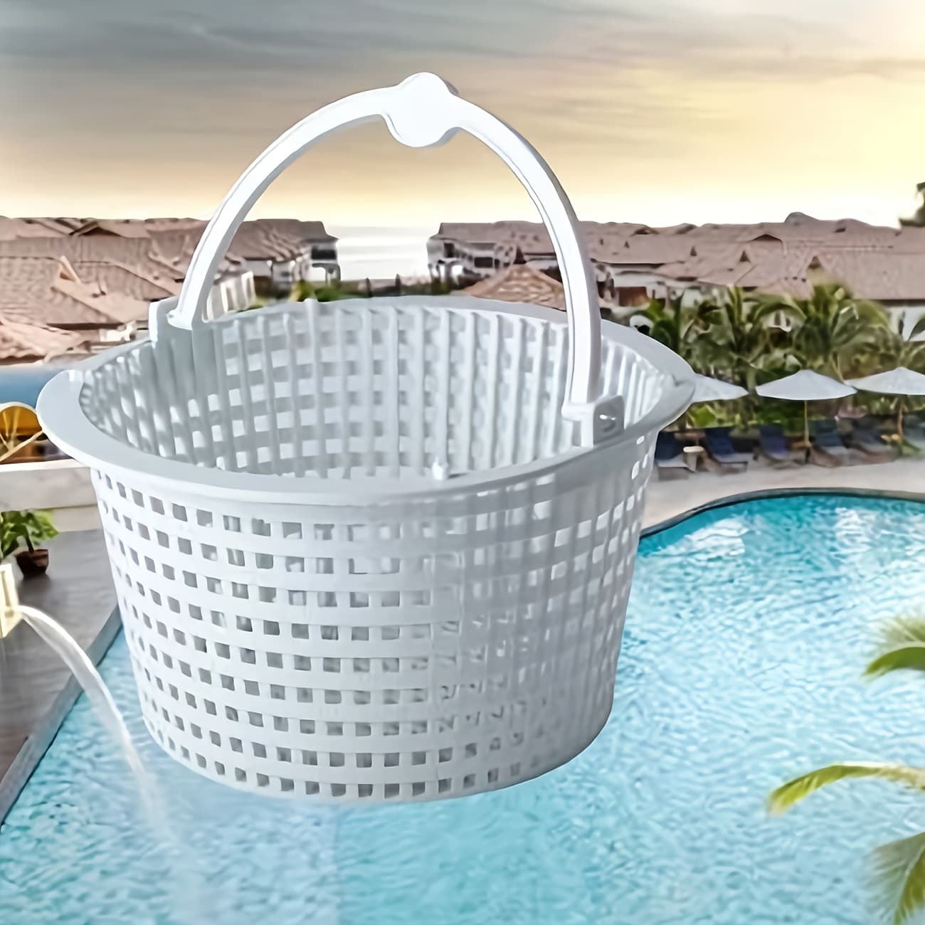 TEMU Durable White Replacement With Handle For Automatic Pool Cleaners Sp1091lx & Sp1091wm - Design For Removal, Sturdy Handle