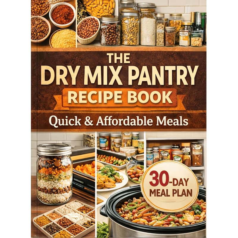 TEMU The Ultimate Dry Mix Pantry Cookbook: Many Simple, Budget-friendly Recipes For Quick, Clean Meals And An Organized Pantry | Easy Day Meal Plan And Shopping List To Streamline Your Cooking